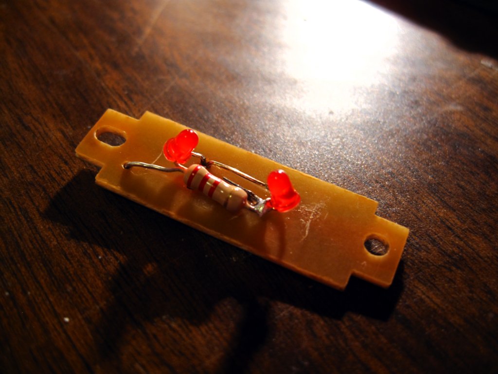 Doorbell PCB with Red LED's