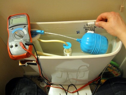 Toilet Tank Float Sensor Calibration