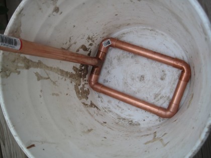 Fountain Base Assembled Inside Bucket