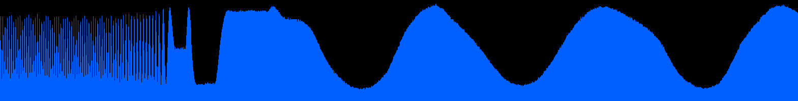 Preliminary data showing the output from a water meter when a large volume of water flowing is quickly reduced to a low volume.