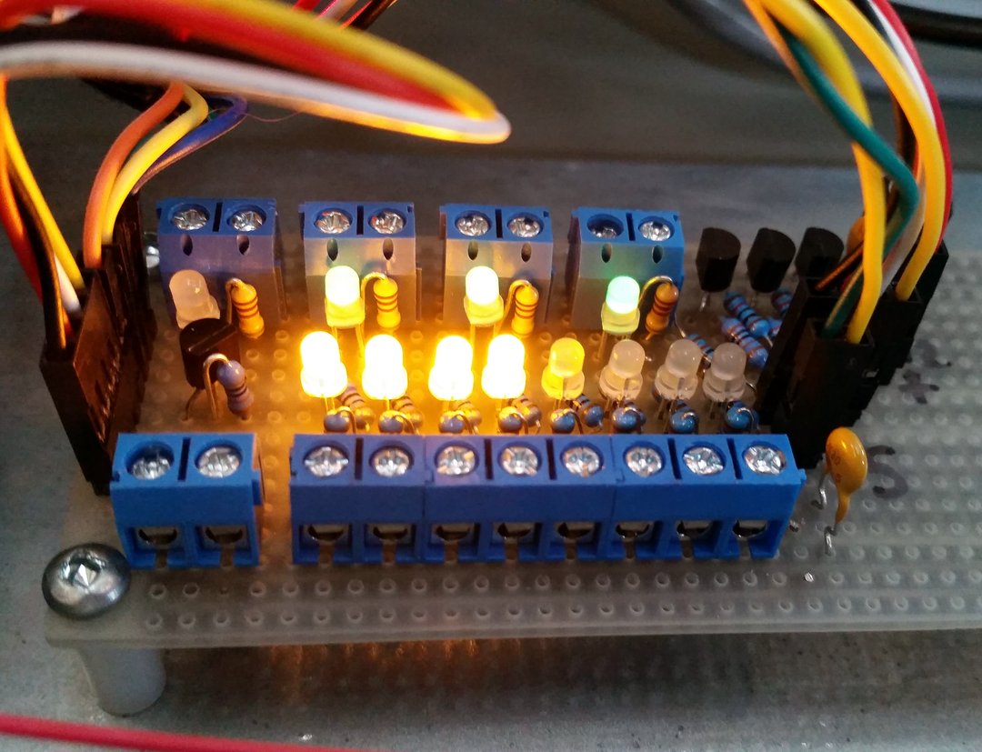 Venturii VDAC Expansion Breadboard with 4 12VDC Wet Outputs and 8 Digital Inputs